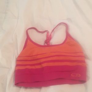 OrAnge and pink sports bra